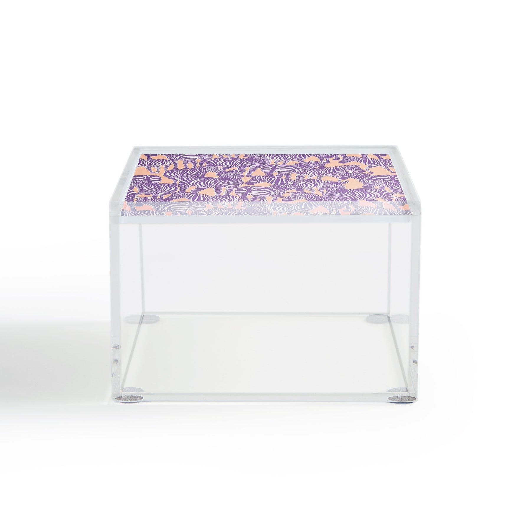 Gabriela Fuente Zebra Time Peach Acrylic Box