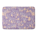 Gabriela Fuente Zebra Time Peach Memory Foam Bath Mat