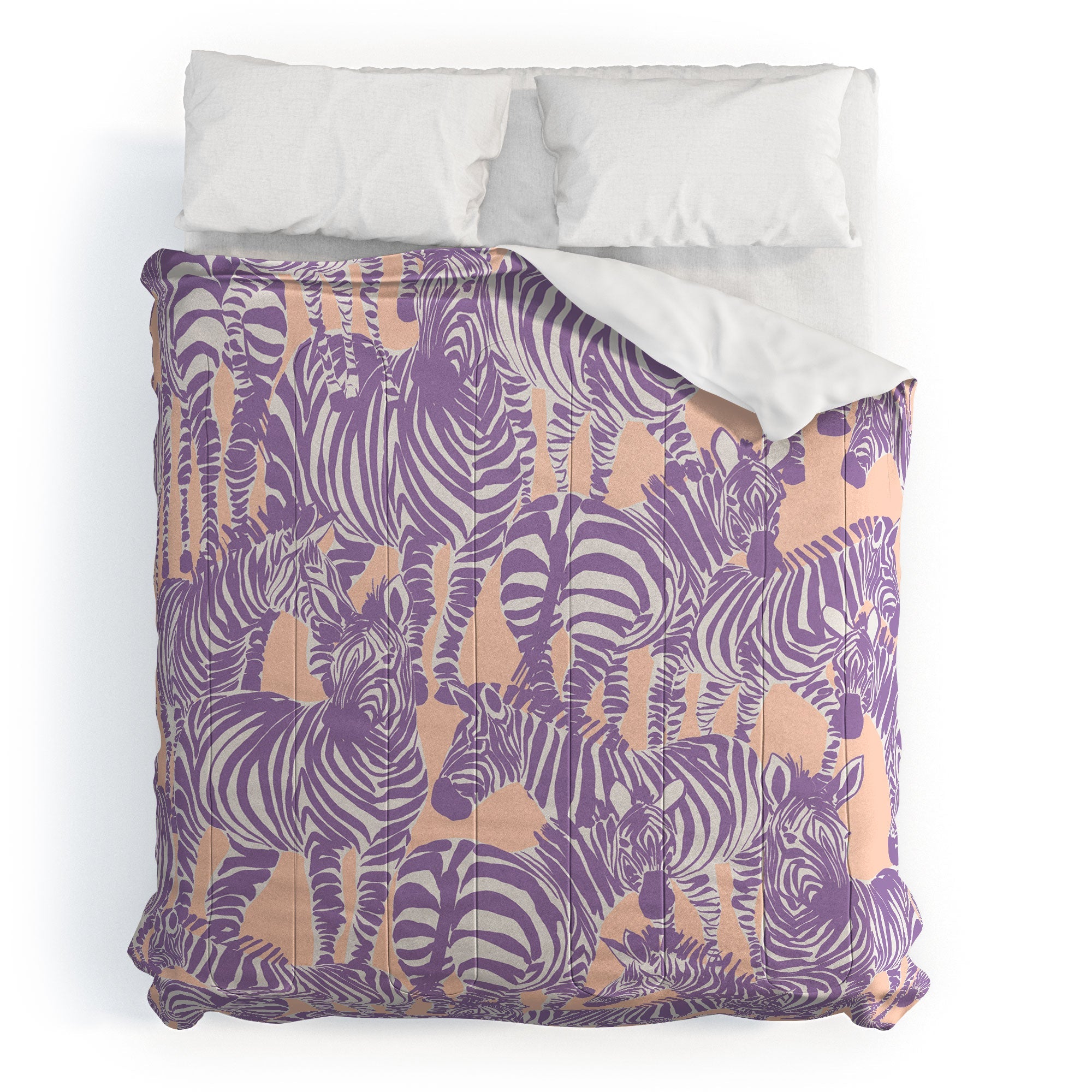 Gabriela Fuente Zebra Time Peach Comforter