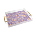 Gabriela Fuente Zebra Time Peach Acrylic Tray
