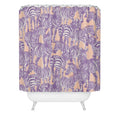 Gabriela Fuente Zebra Time Peach Shower Curtain