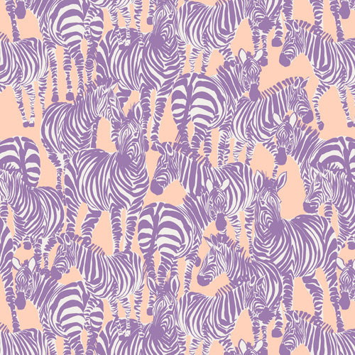 Gabriela Fuente Zebra Time Peach Shower Curtain