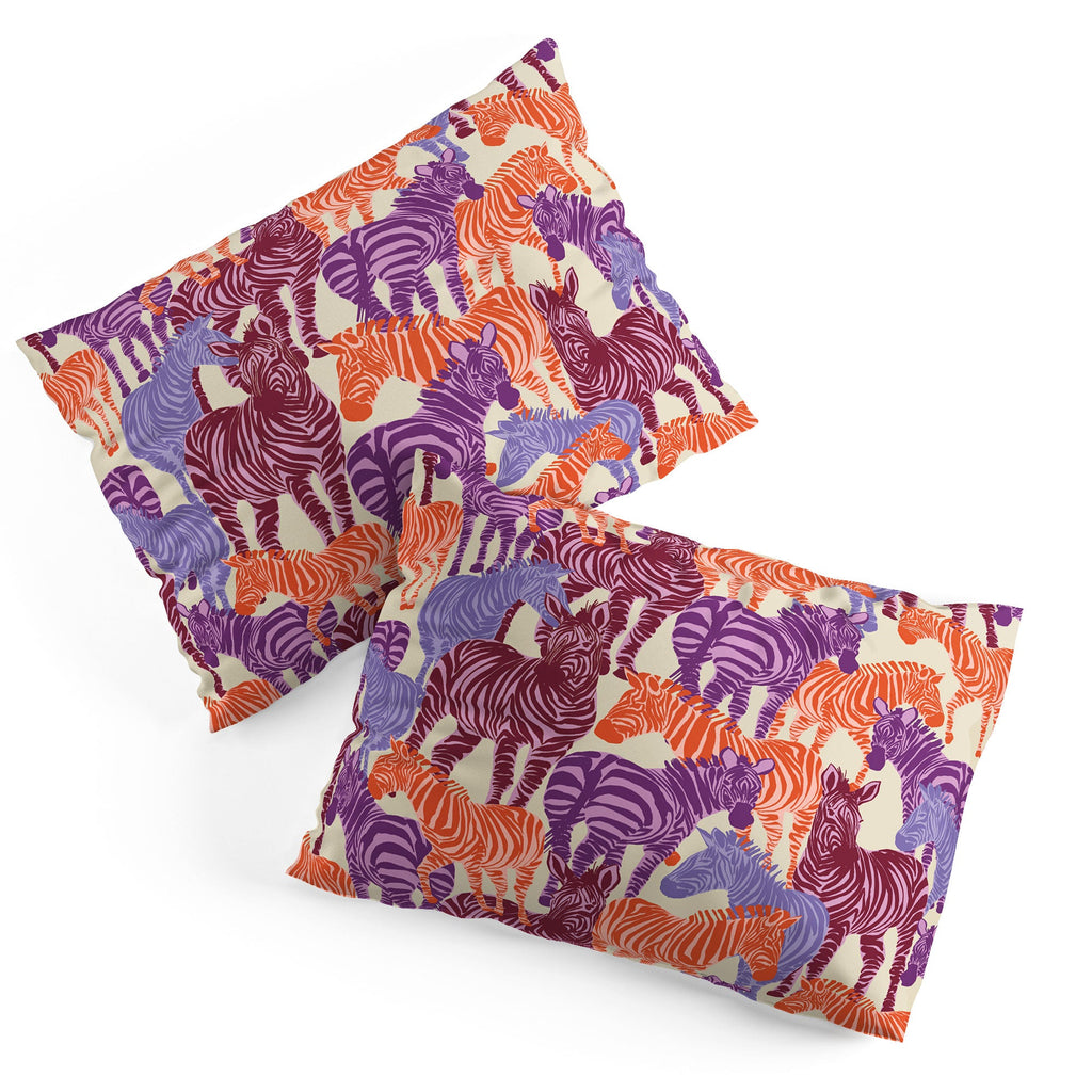 Gabriela Fuente Zebra Time Pillow Shams