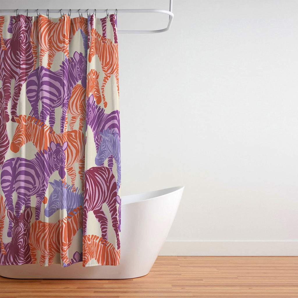 Gabriela Fuente Zebra Time Shower Curtain