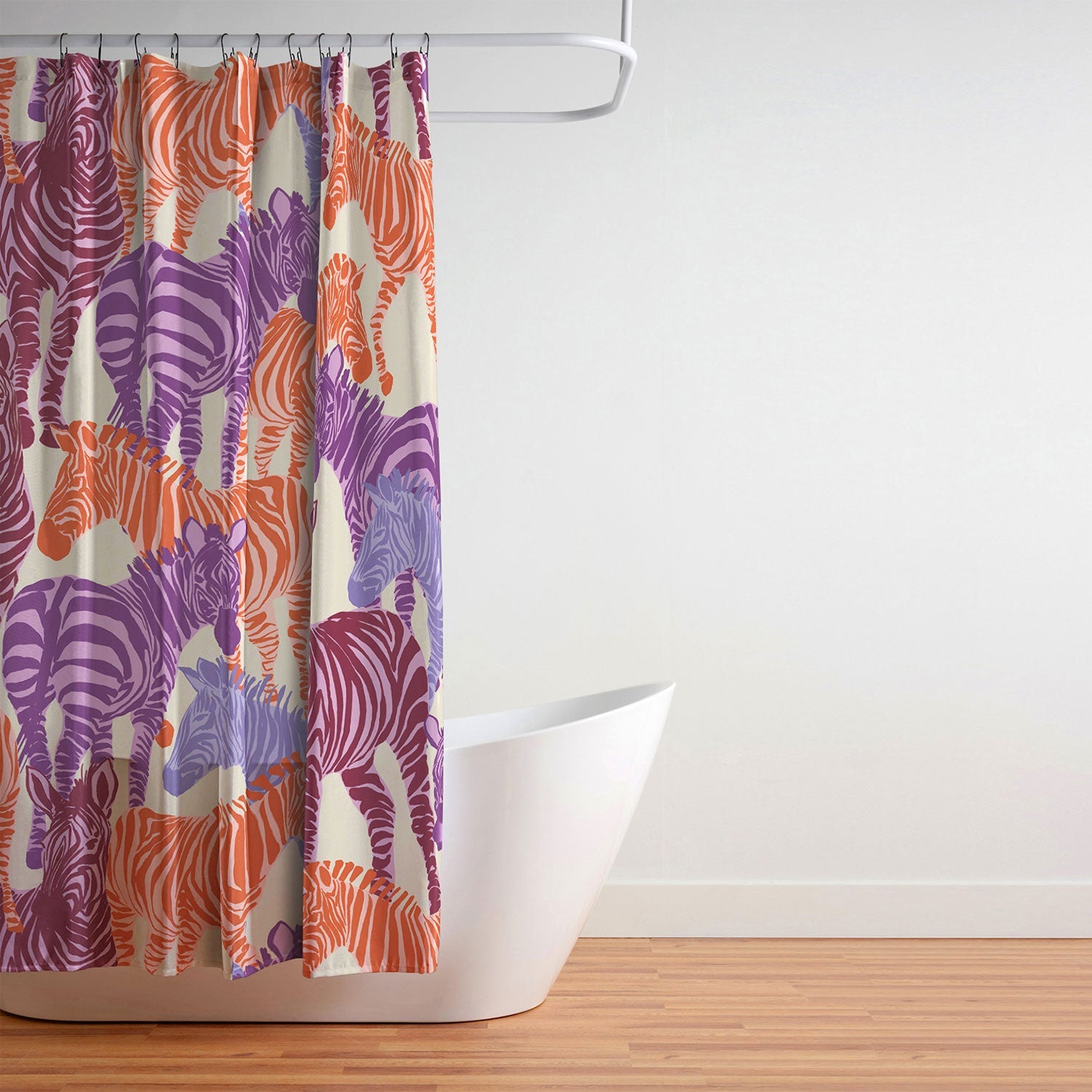 Gabriela Fuente Zebra Time Shower Curtain