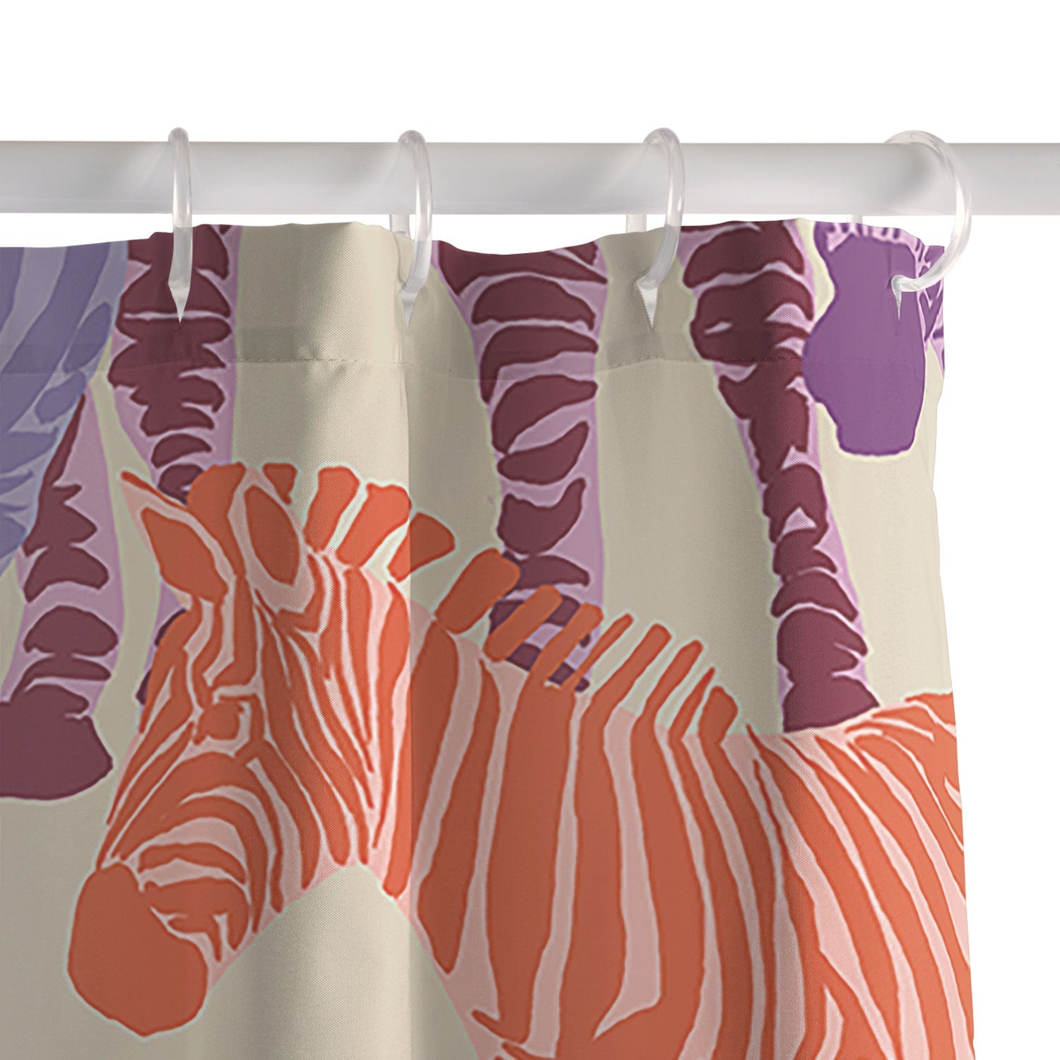 Gabriela Fuente Zebra Time Shower Curtain