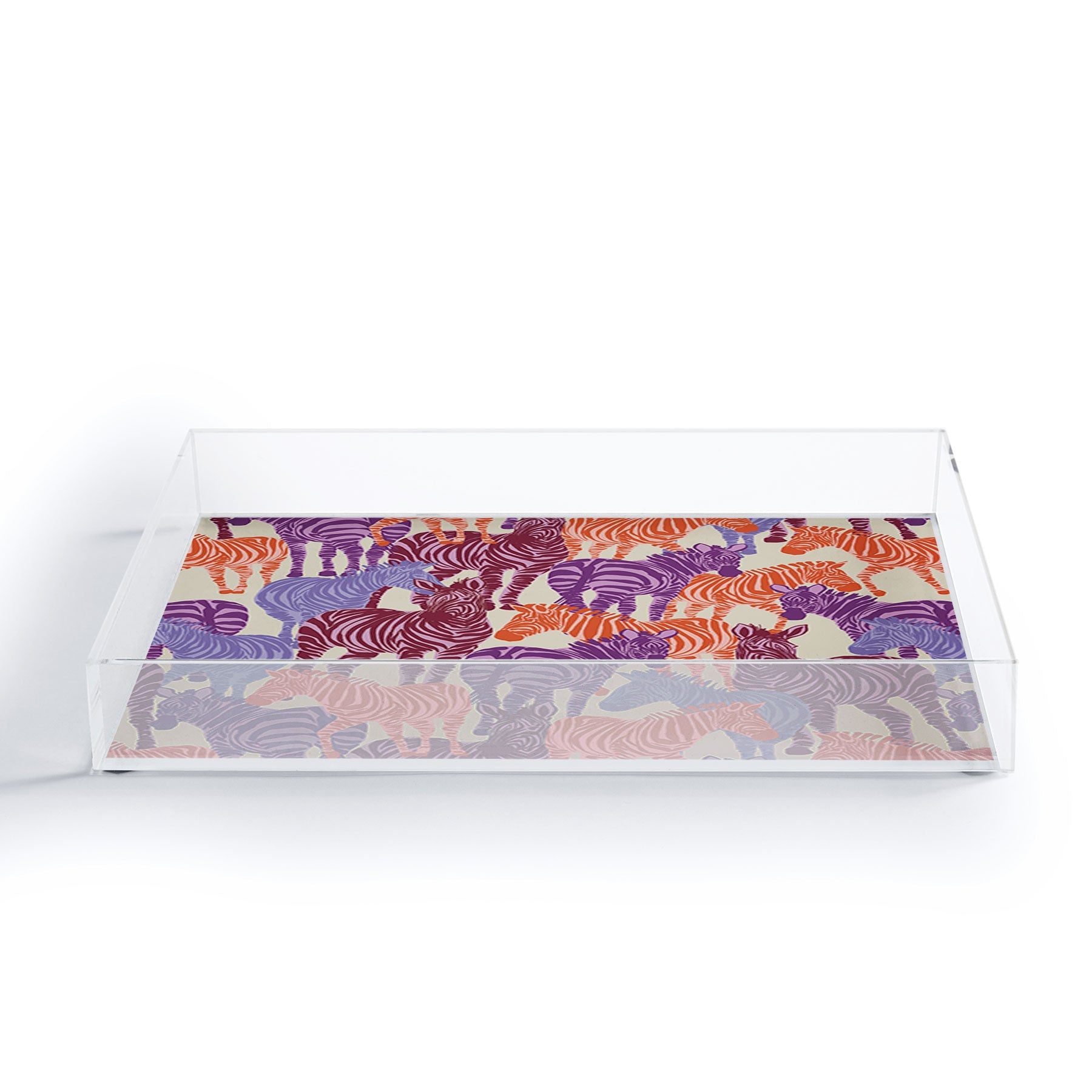 Gabriela Fuente Zebra Time Acrylic Tray
