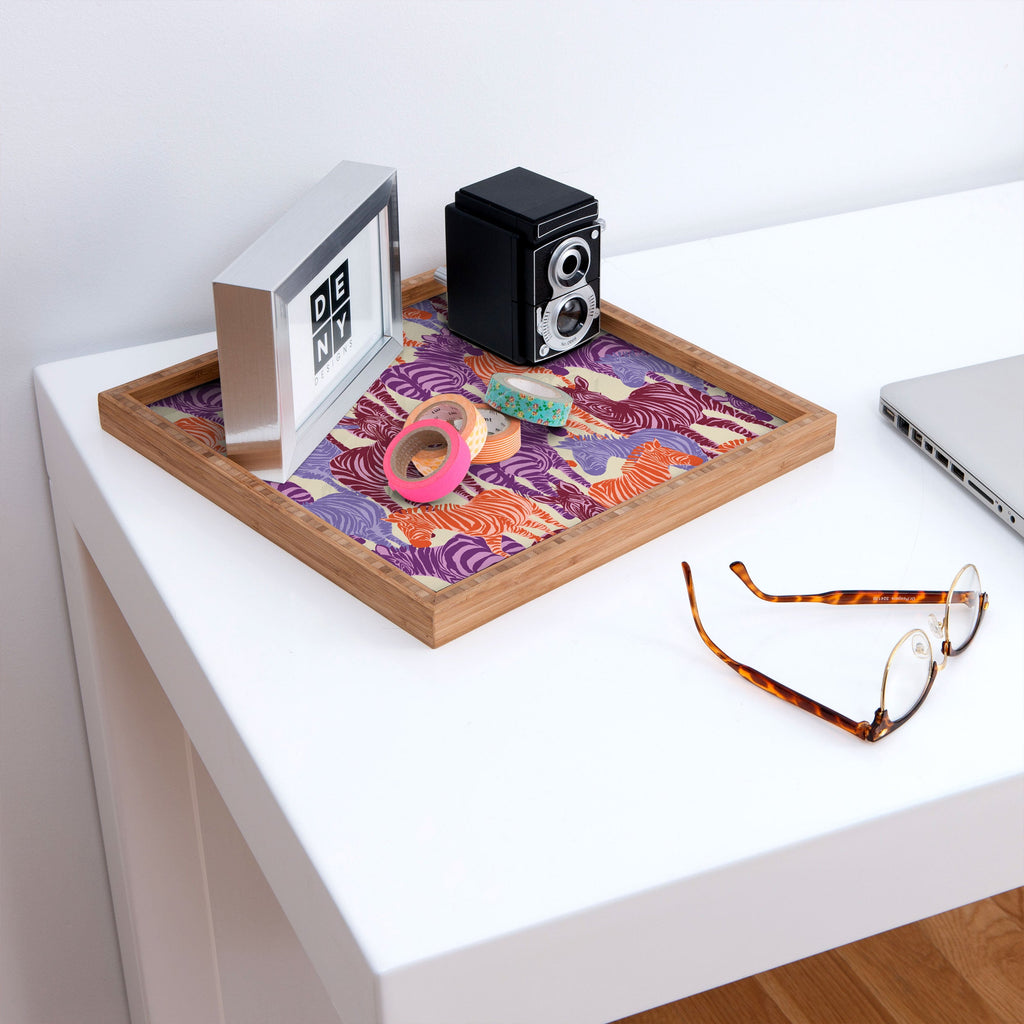 Gabriela Fuente Zebra Time Square Tray