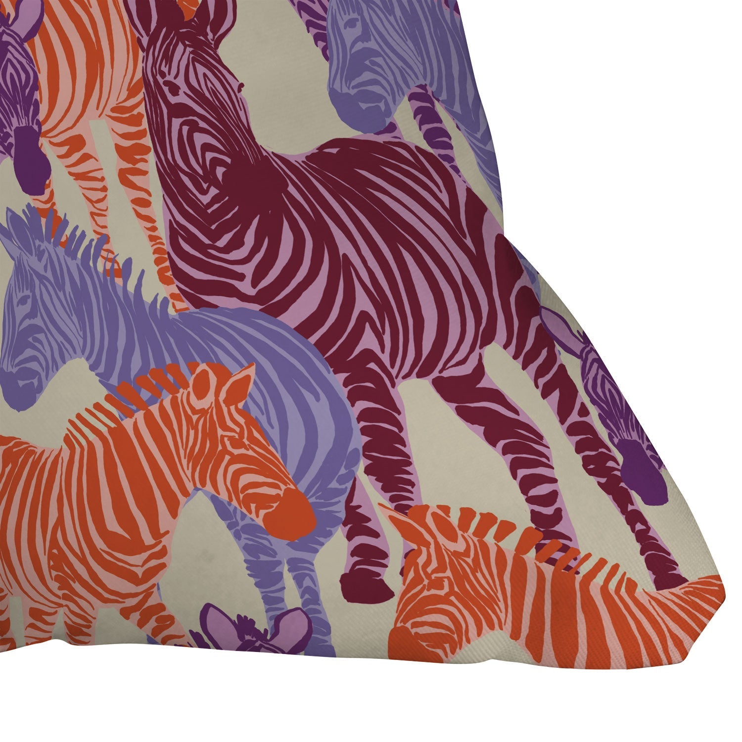 Gabriela Fuente Zebra Time Outdoor Throw Pillow