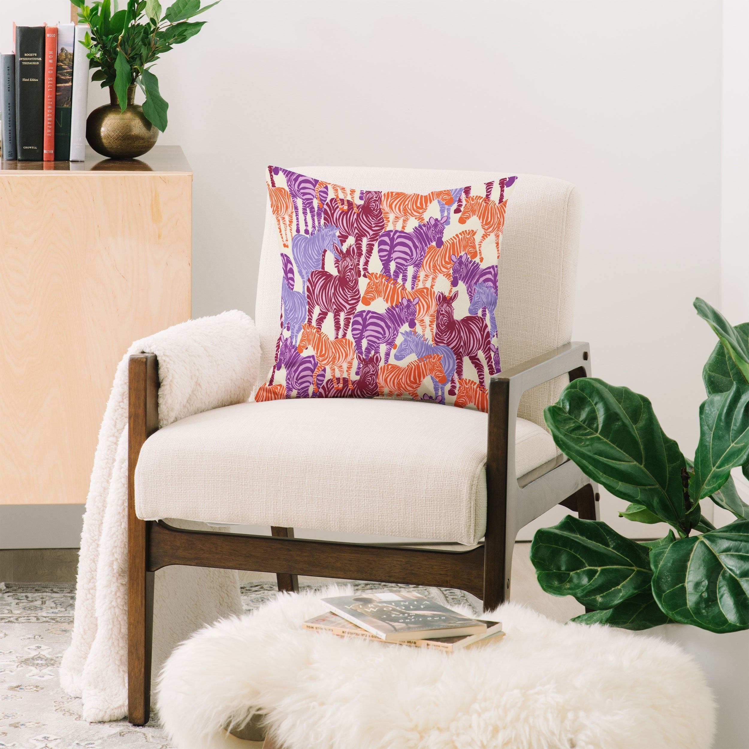 Gabriela Fuente Zebra Time Throw Pillow