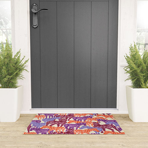 Gabriela Fuente Zebra Time Welcome Mat