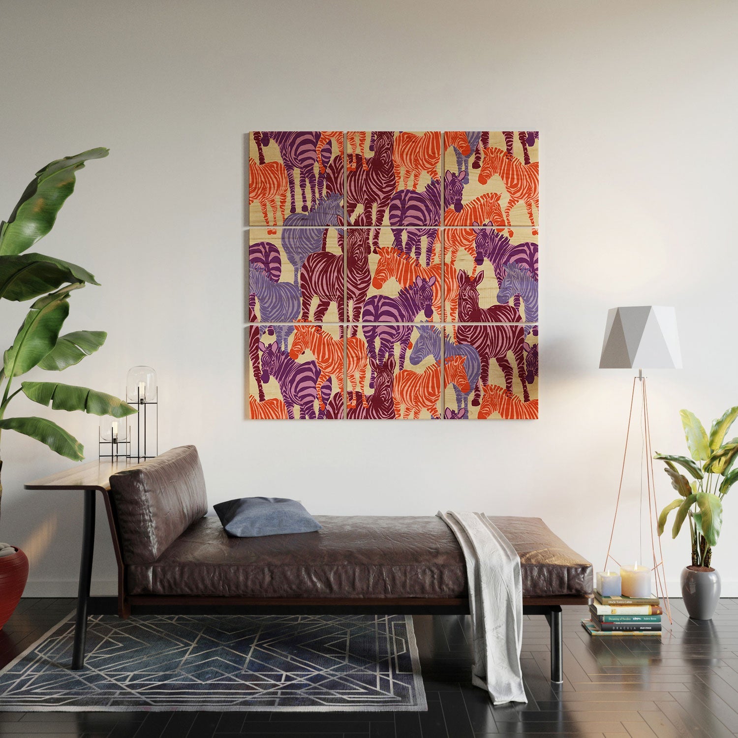 Gabriela Fuente Zebra Time Wood Wall Mural