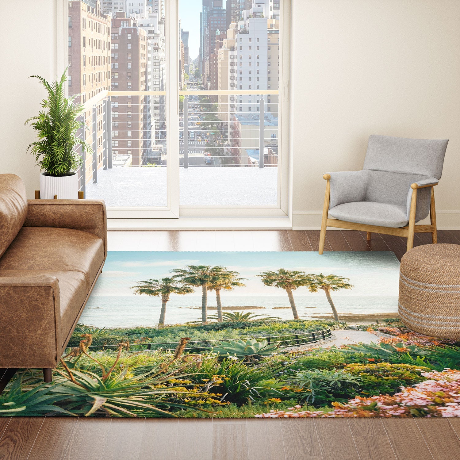 Gal Design Beachside Bloom Area Rug