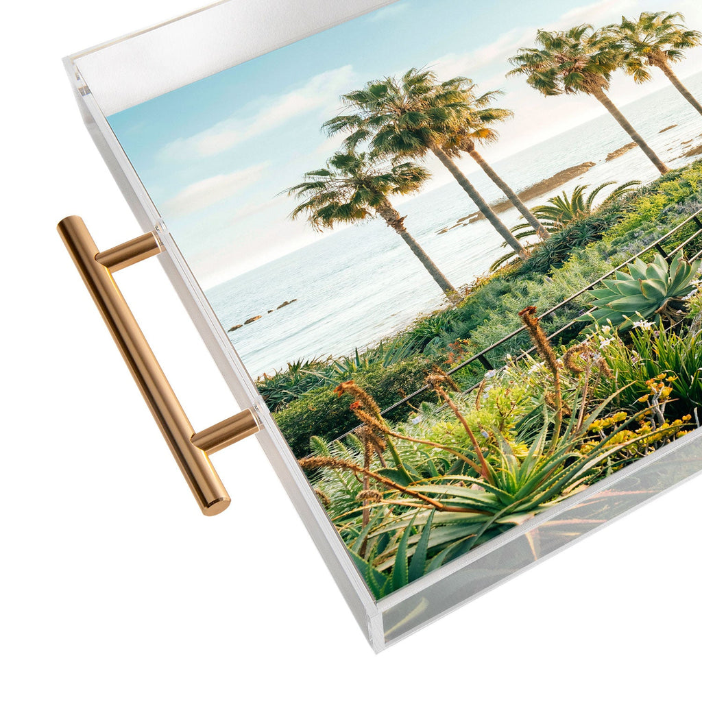 Gal Design Beachside Bloom Acrylic Tray
