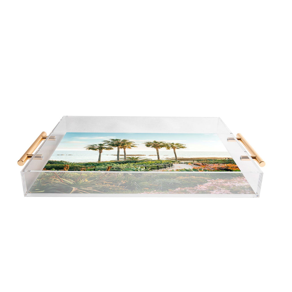 Gal Design Beachside Bloom Acrylic Tray