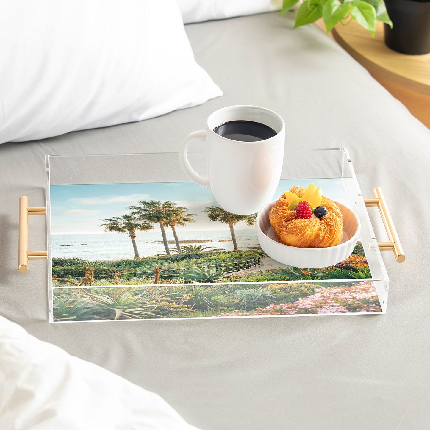 Gal Design Beachside Bloom Acrylic Tray