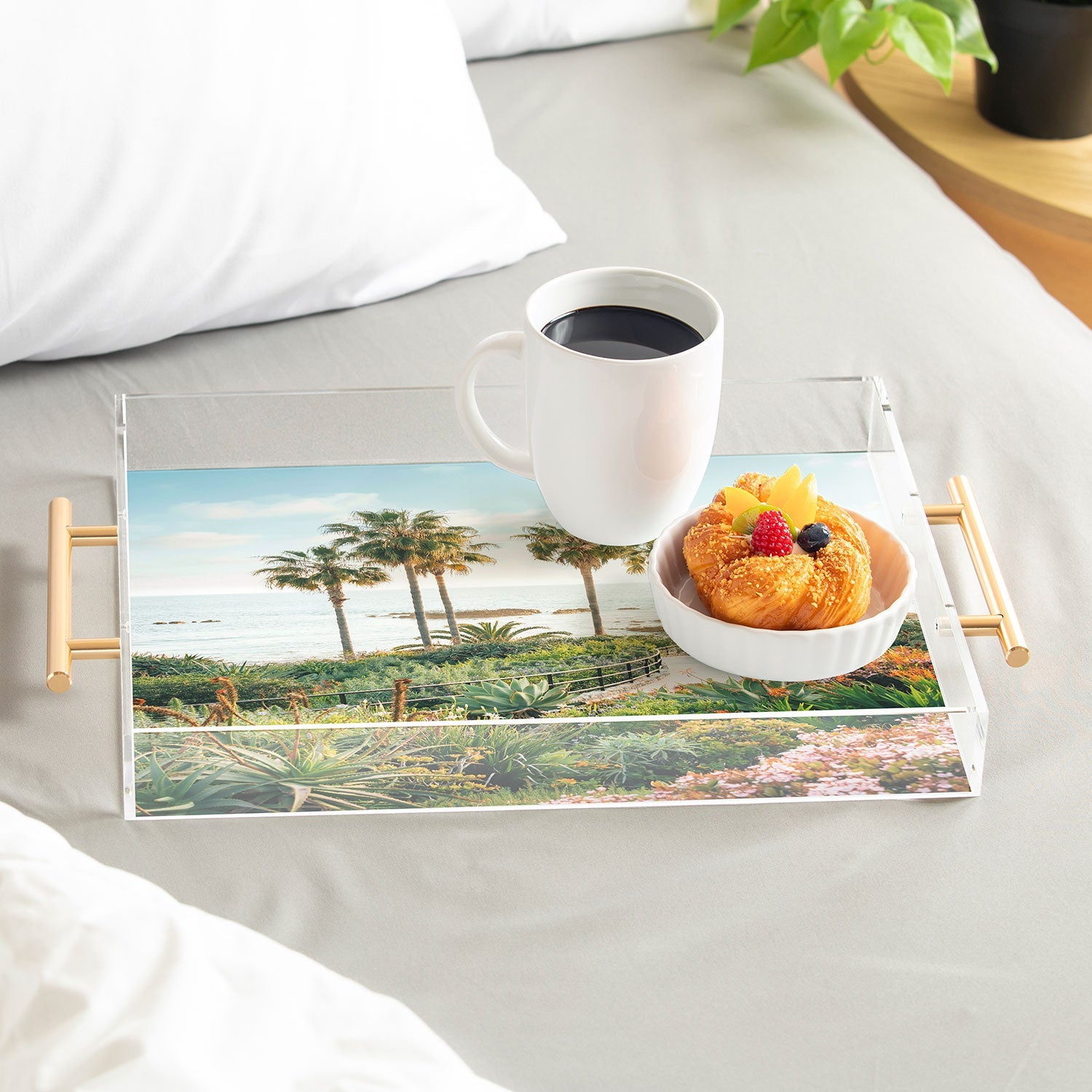 Gal Design Beachside Bloom Acrylic Tray