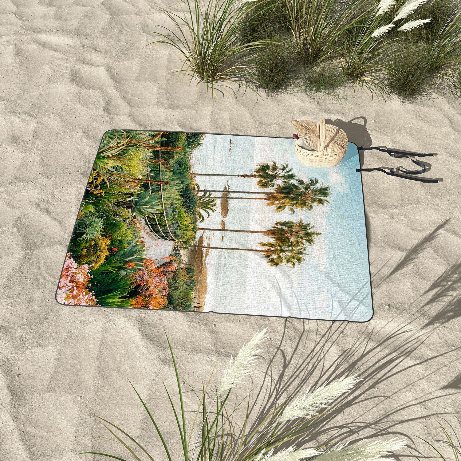 Gal Design Beachside Bloom Picnic Blanket