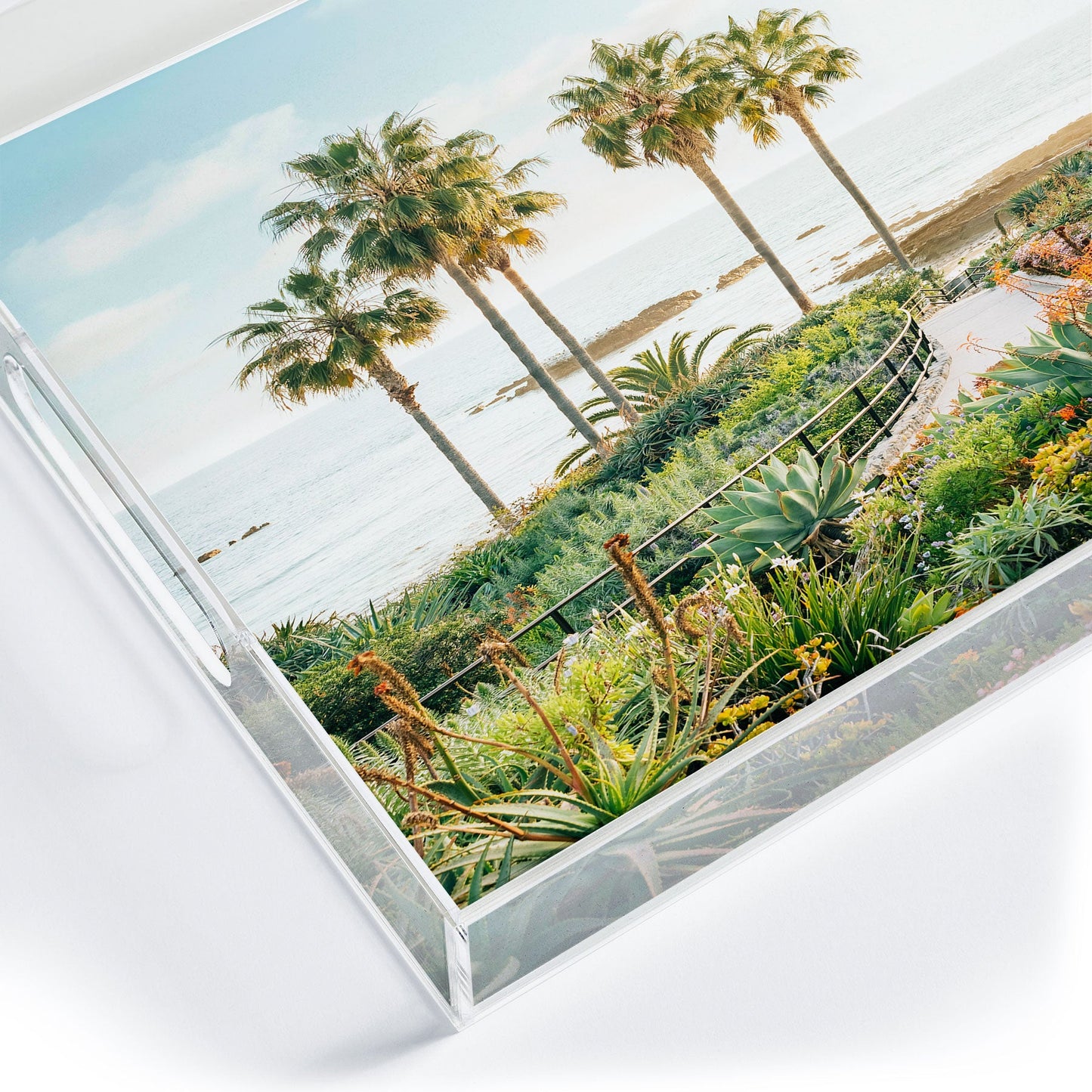 Gal Design Beachside Bloom Acrylic Tray
