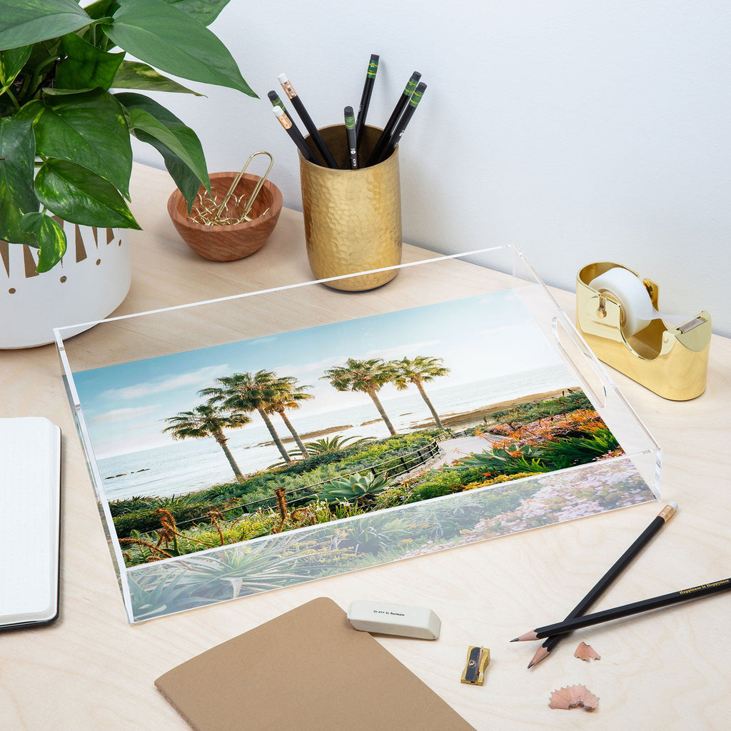 Gal Design Beachside Bloom Acrylic Tray