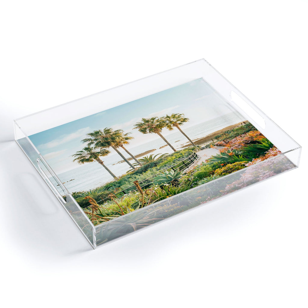 Gal Design Beachside Bloom Acrylic Tray