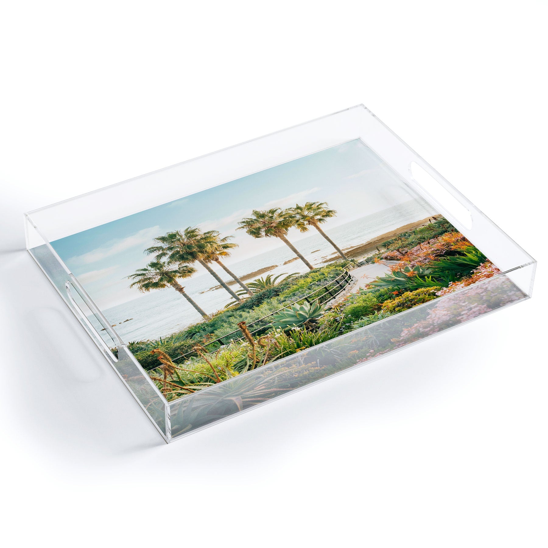 Gal Design Beachside Bloom Acrylic Tray