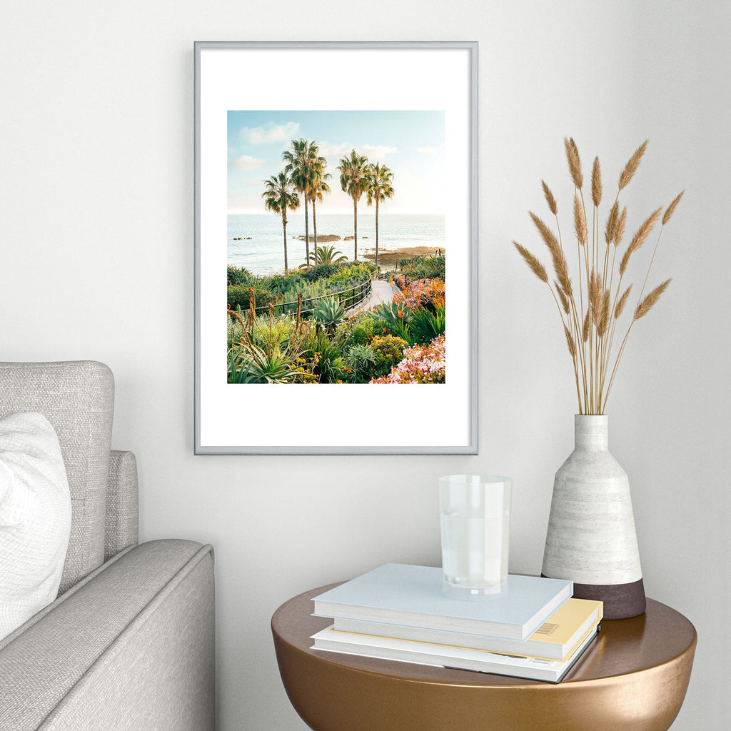 Gal Design Beachside Bloom Metal Framed Art Print