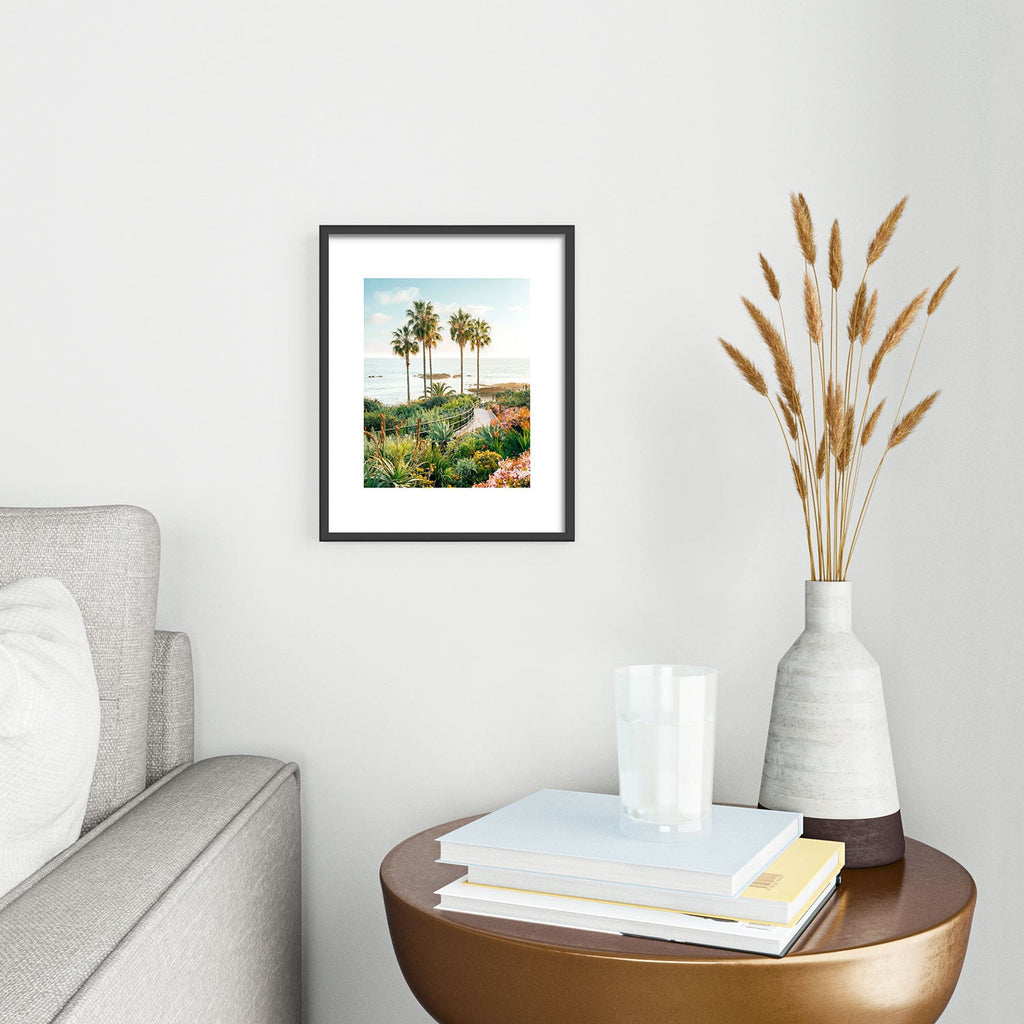 Gal Design Beachside Bloom Metal Framed Art Print