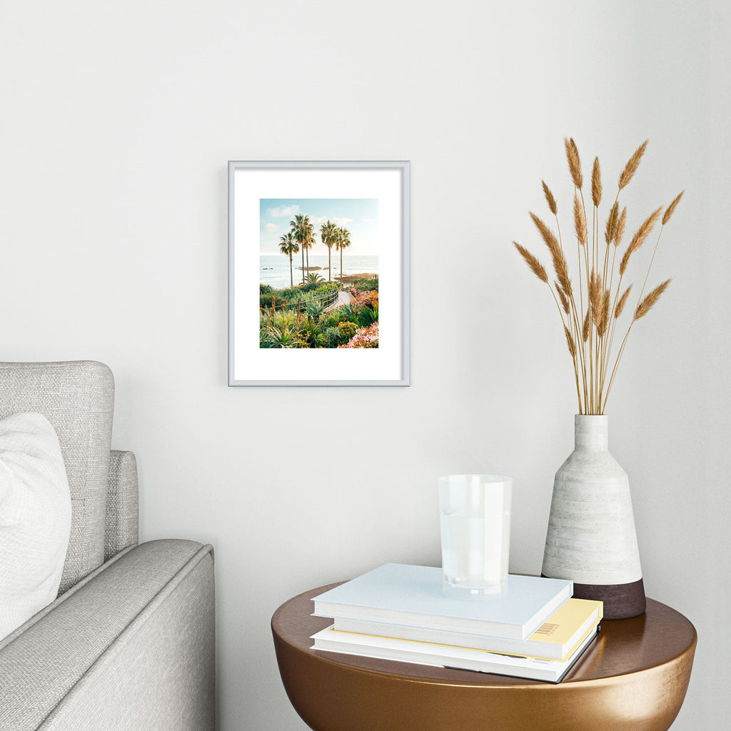 Gal Design Beachside Bloom Metal Framed Art Print