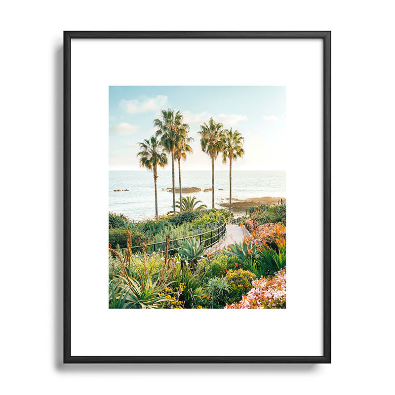 Gal Design Beachside Bloom Metal Framed Art Print
