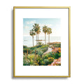 Gal Design Beachside Bloom Metal Framed Art Print