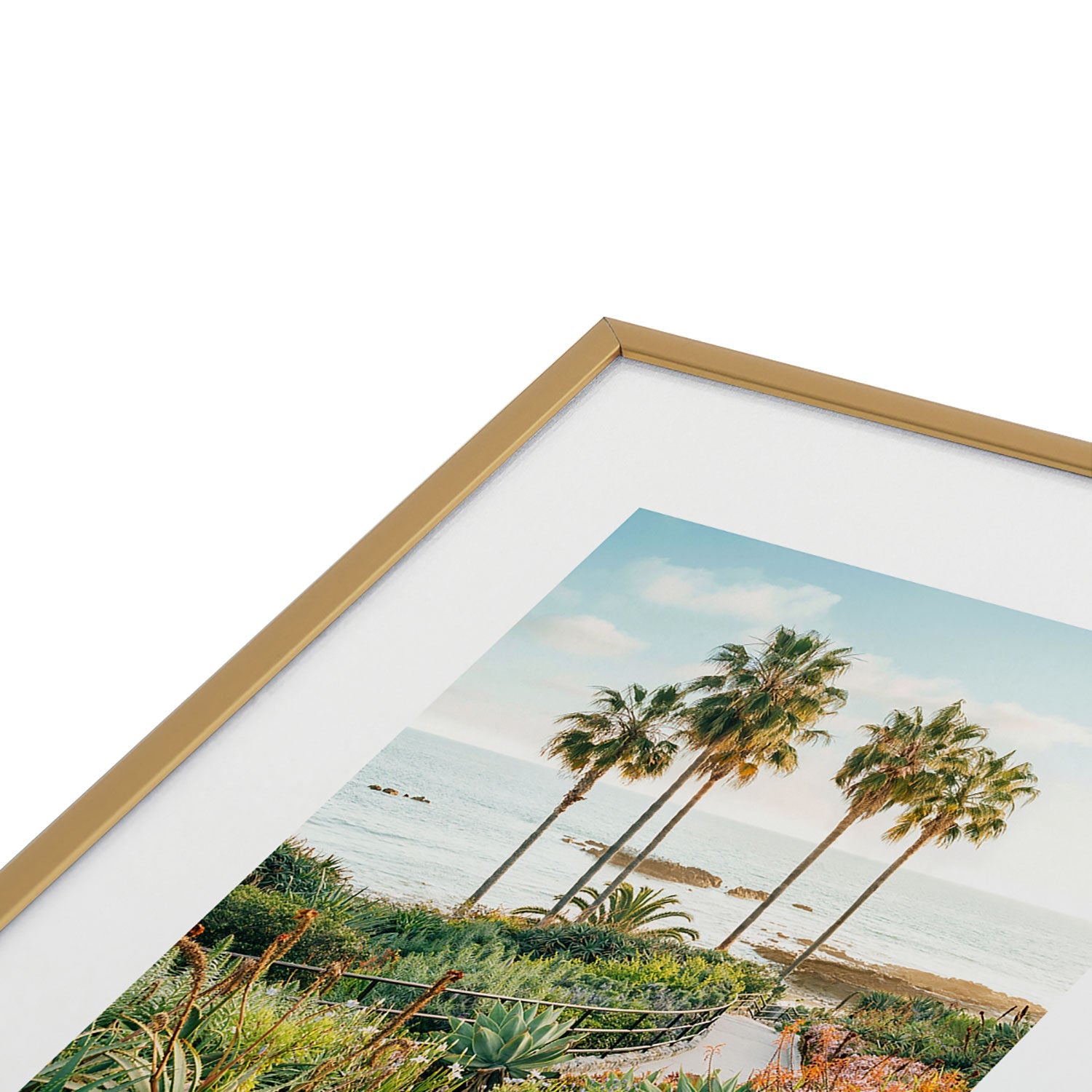 Gal Design Beachside Bloom Metal Framed Art Print