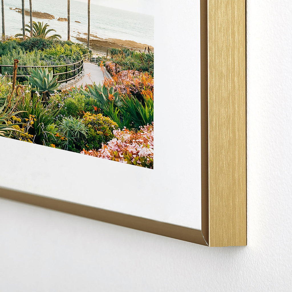 Gal Design Beachside Bloom Metal Framed Art Print