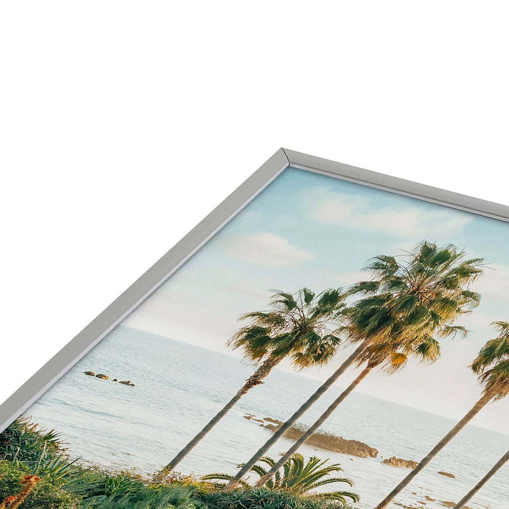 Gal Design Beachside Bloom Square Metal Framed Art Print