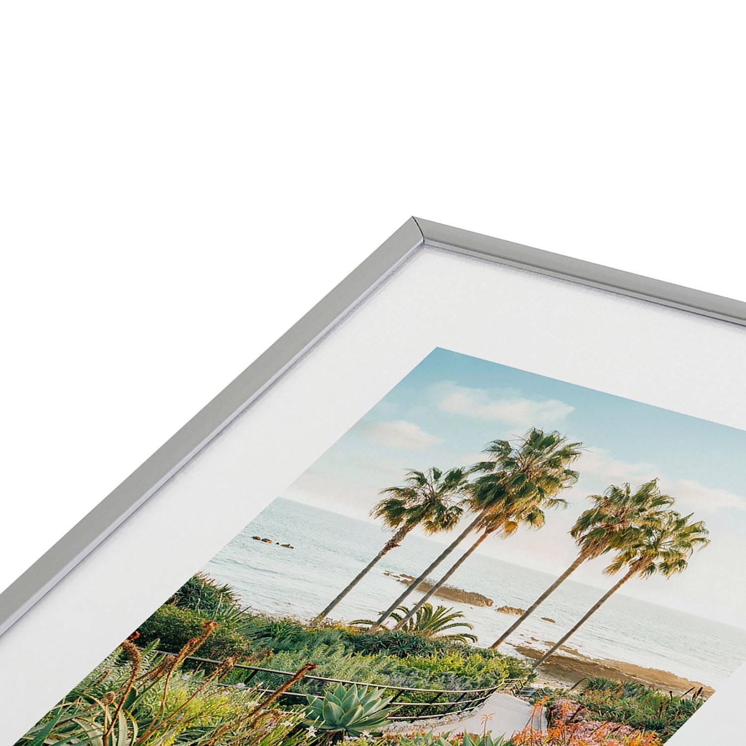 Gal Design Beachside Bloom Metal Framed Art Print