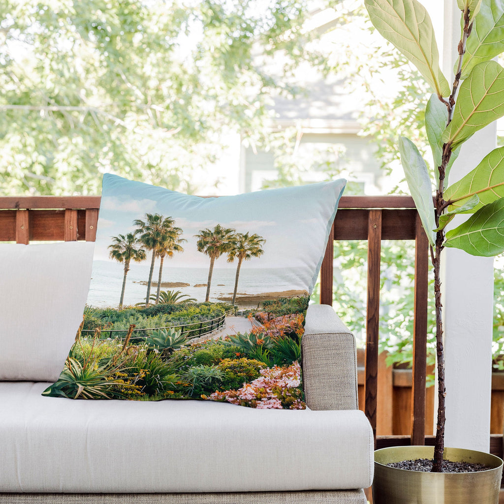 Gal Design Beachside Bloom Outdoor Throw Pillow