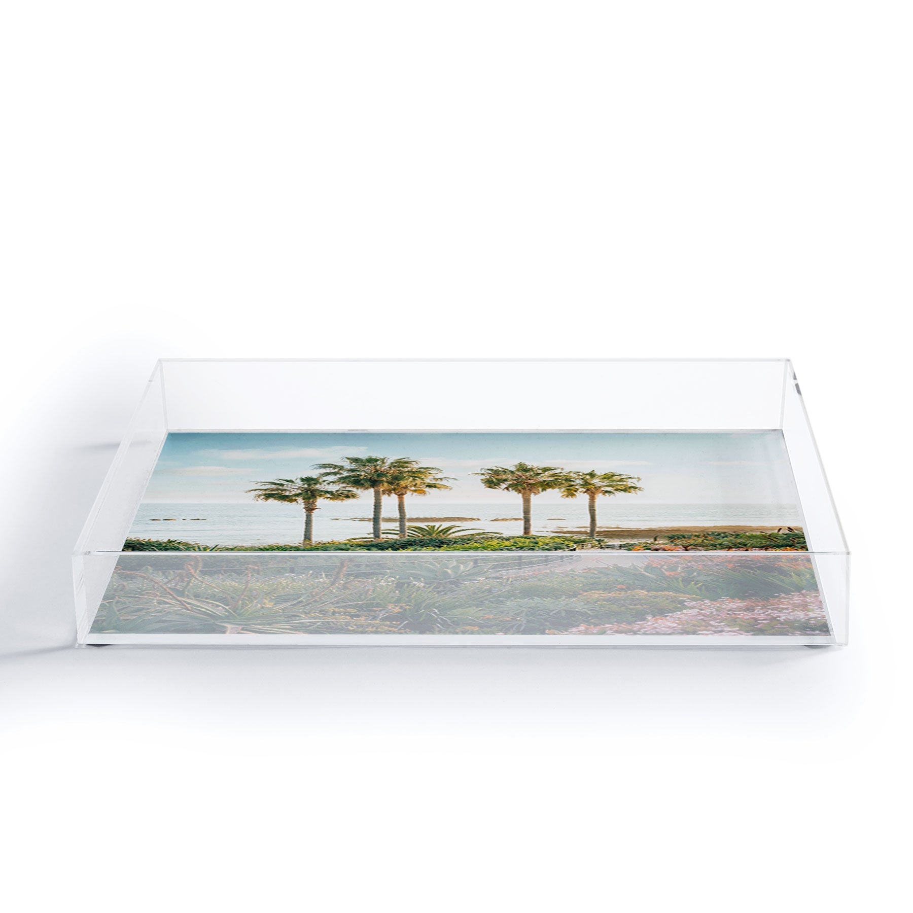 Gal Design Beachside Bloom Acrylic Tray