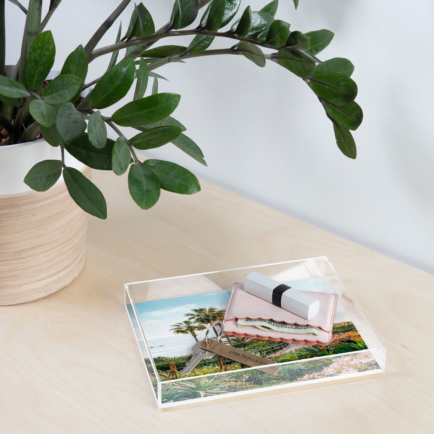 Gal Design Beachside Bloom Acrylic Tray