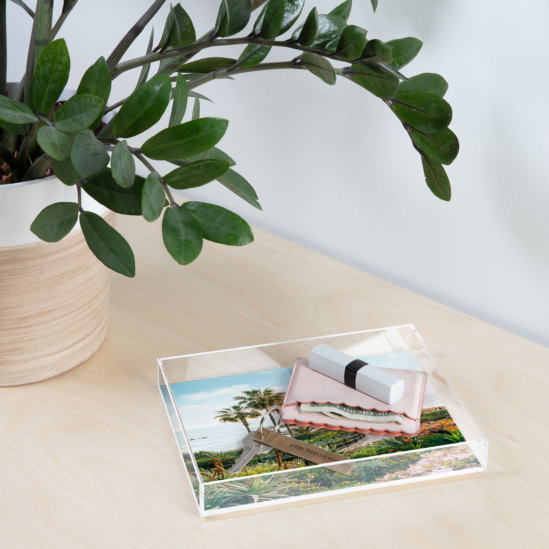 Gal Design Beachside Bloom Acrylic Tray