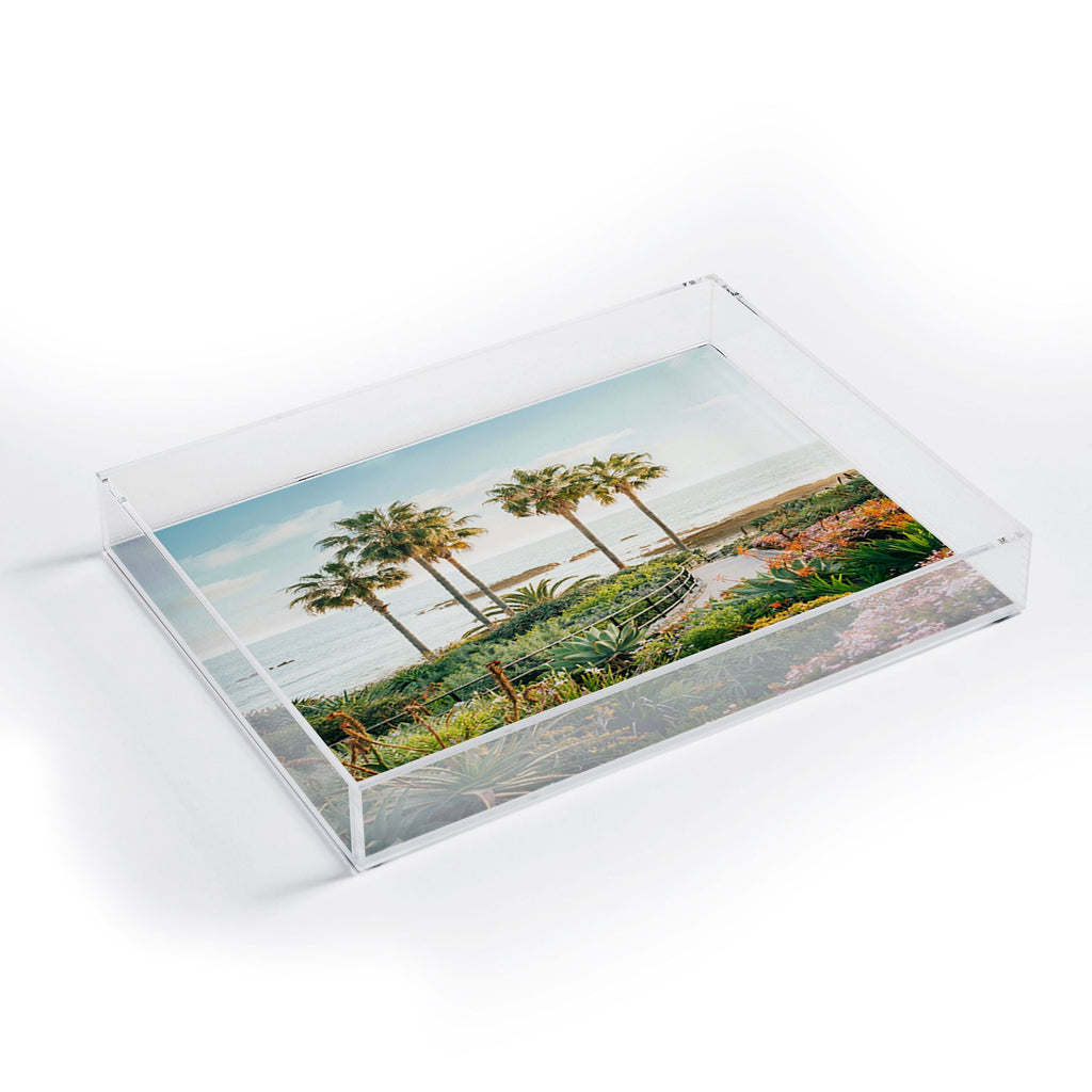 Gal Design Beachside Bloom Acrylic Tray