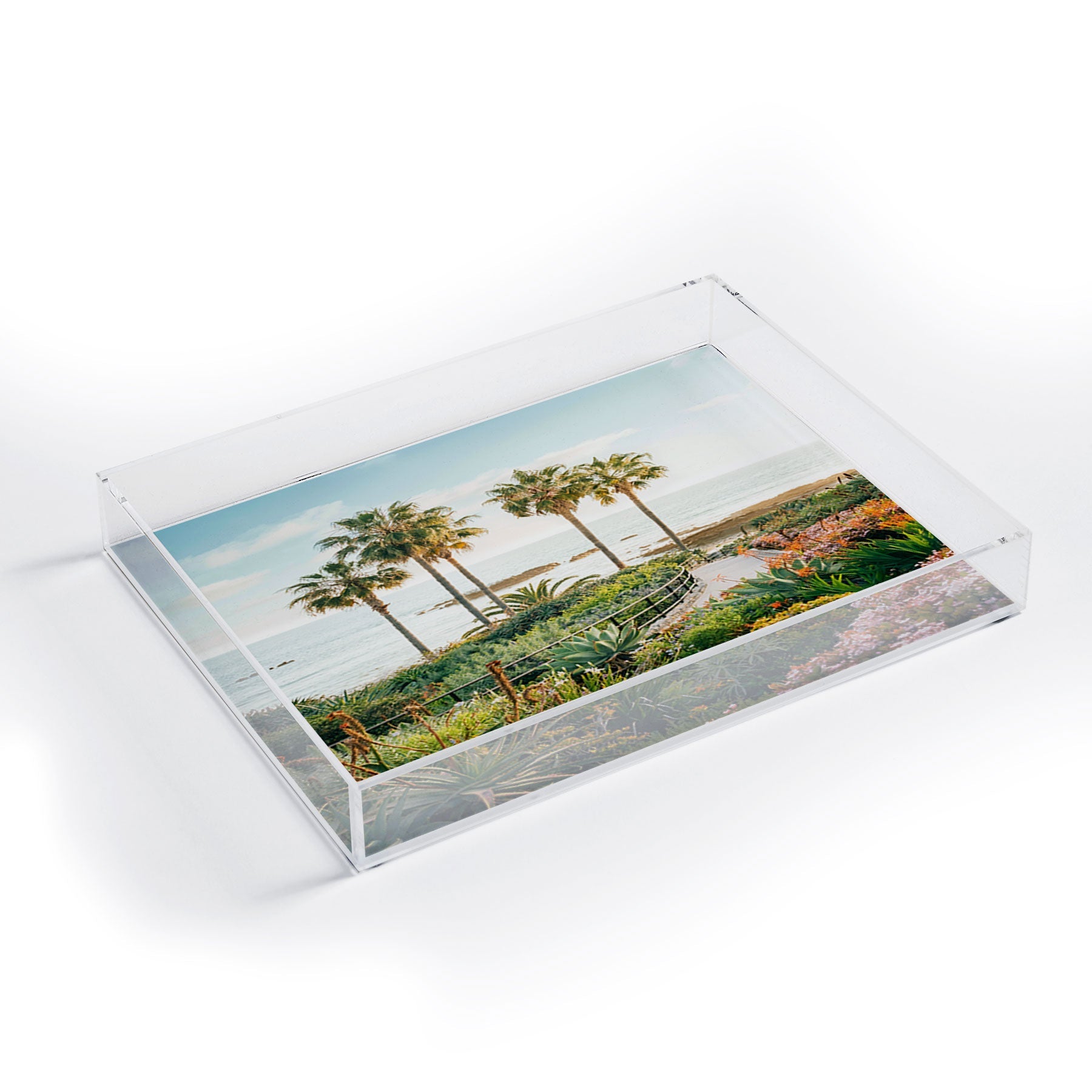 Gal Design Beachside Bloom Acrylic Tray