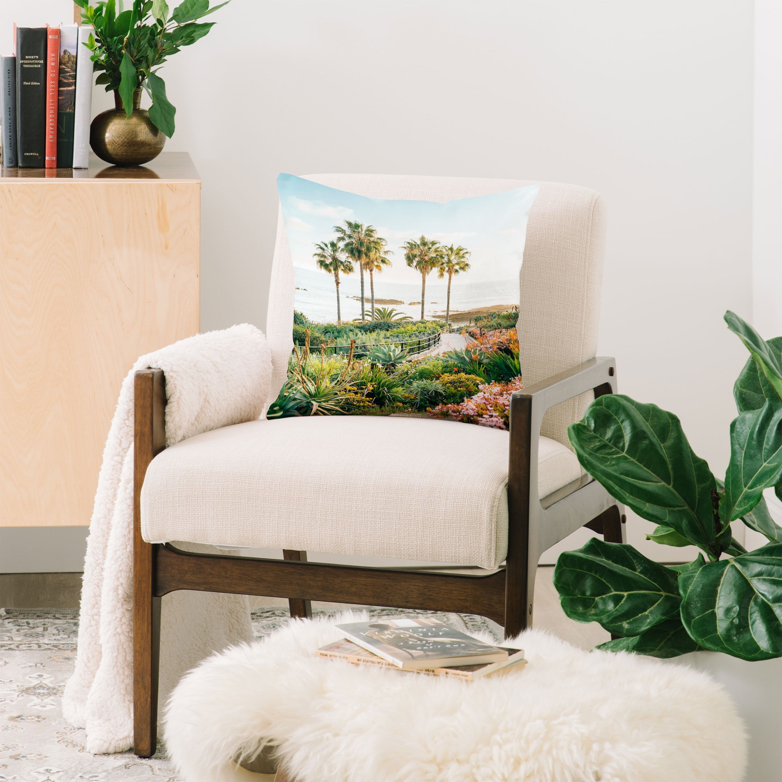 Gal Design Beachside Bloom Throw Pillow