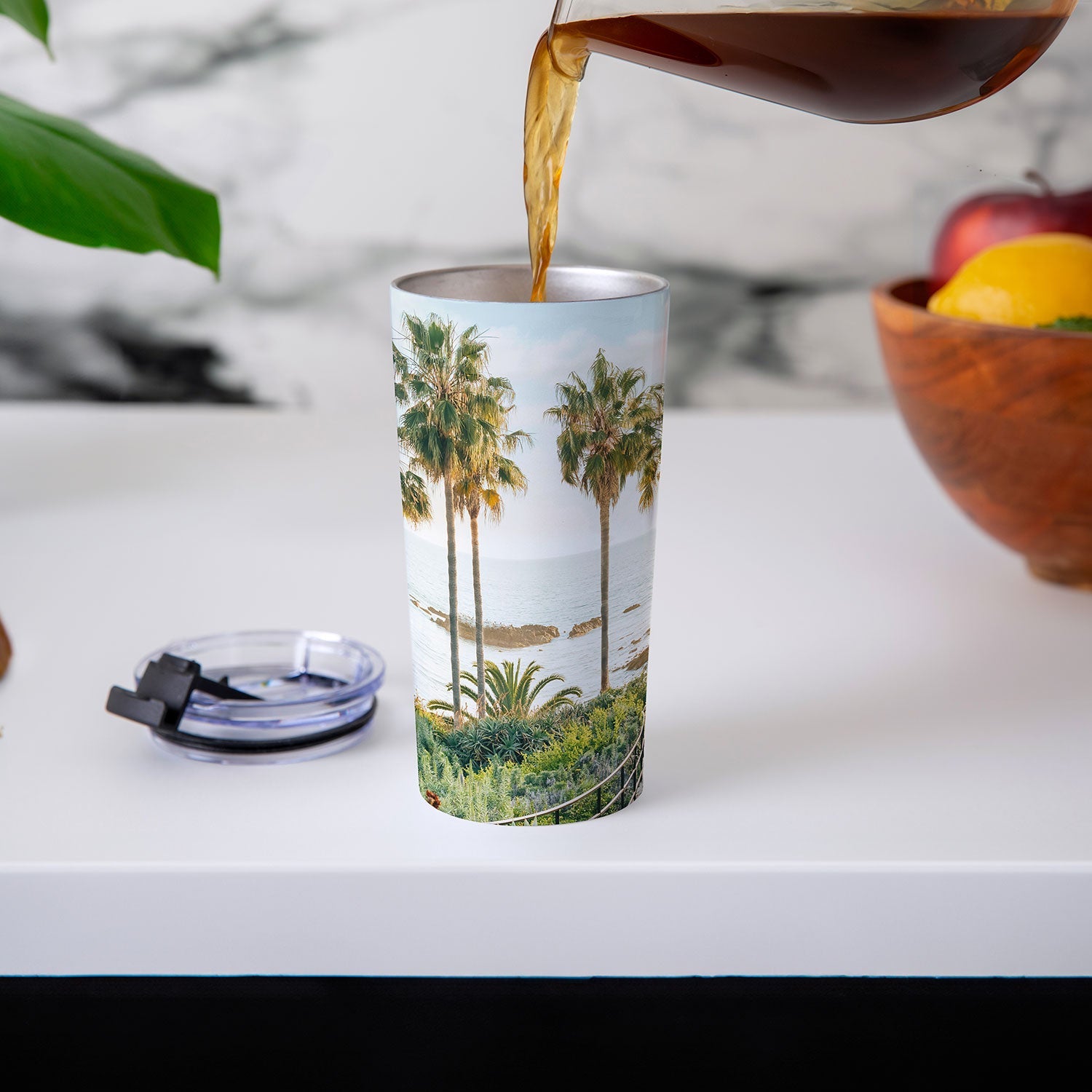 Gal Design Beachside Bloom Travel Mug