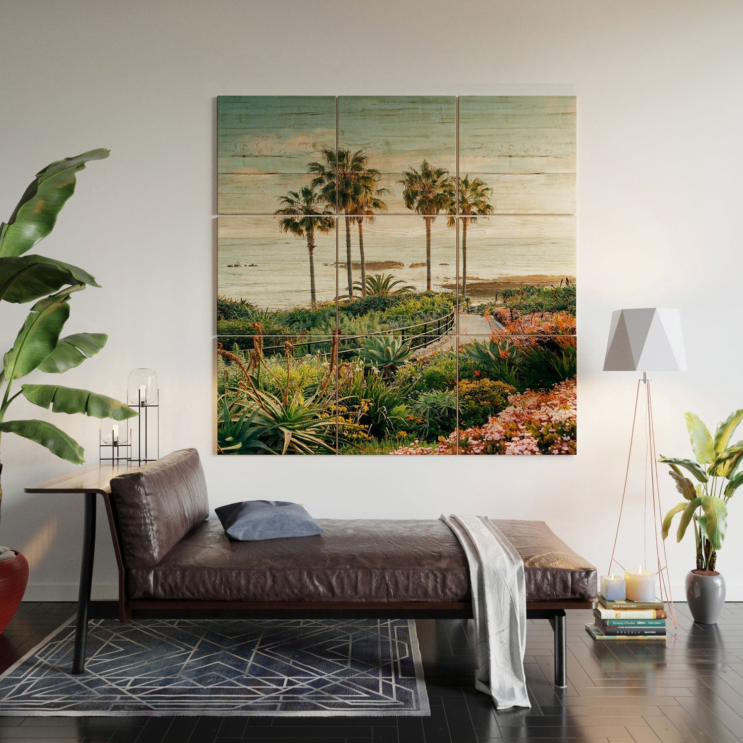 Gal Design Beachside Bloom Wood Wall Mural