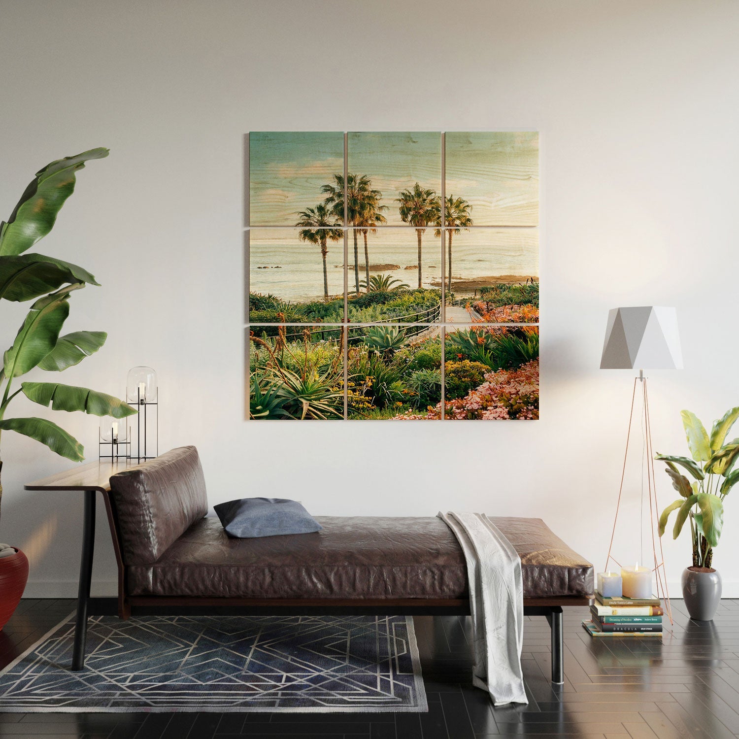 Gal Design Beachside Bloom Wood Wall Mural