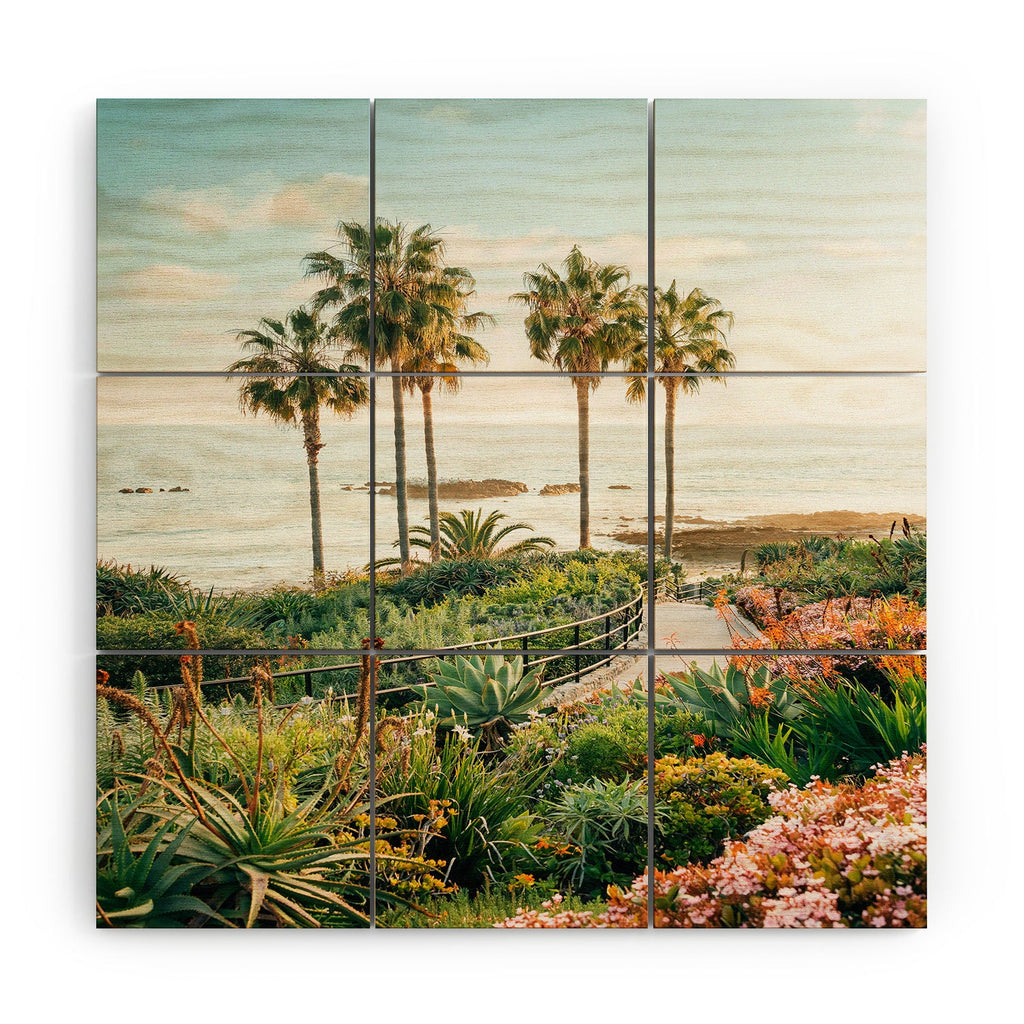 Gal Design Beachside Bloom Wood Wall Mural