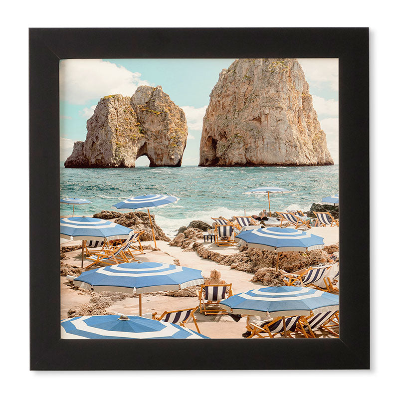 Gal Design La Fontelina Beach Framed Wall Art