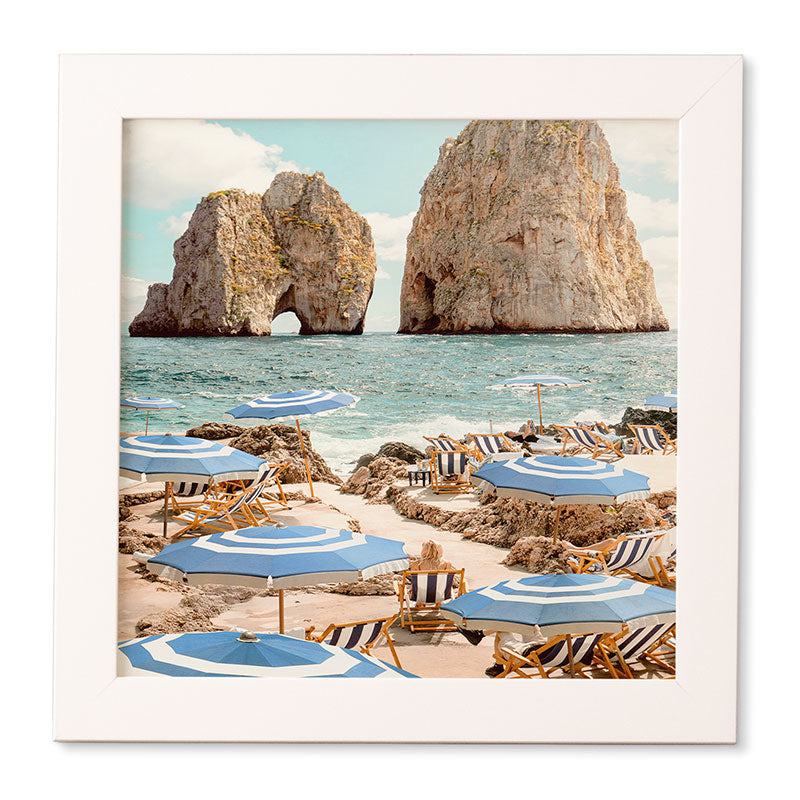 Gal Design La Fontelina Beach Framed Wall Art