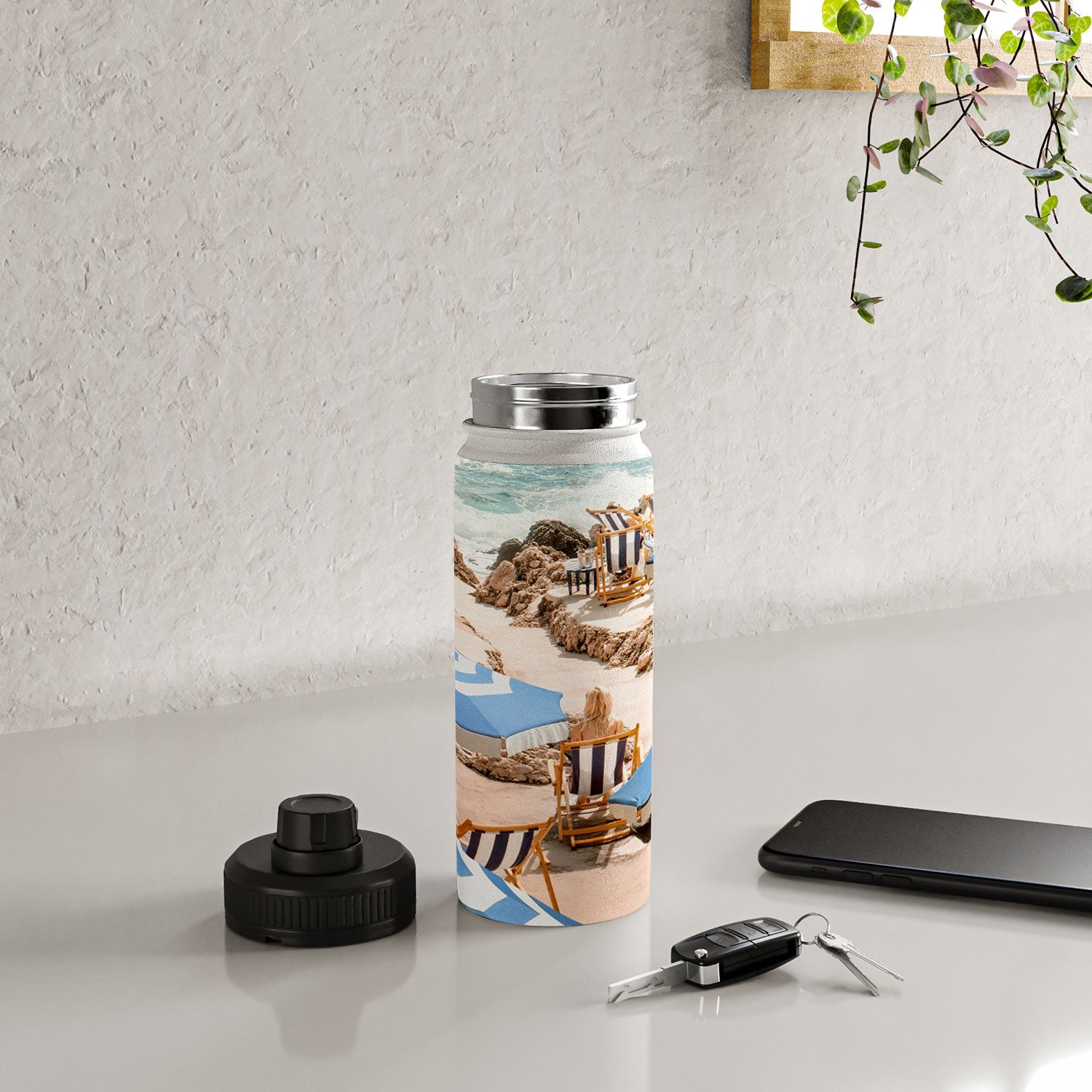 Gal Design La Fontelina Beach Water Bottle