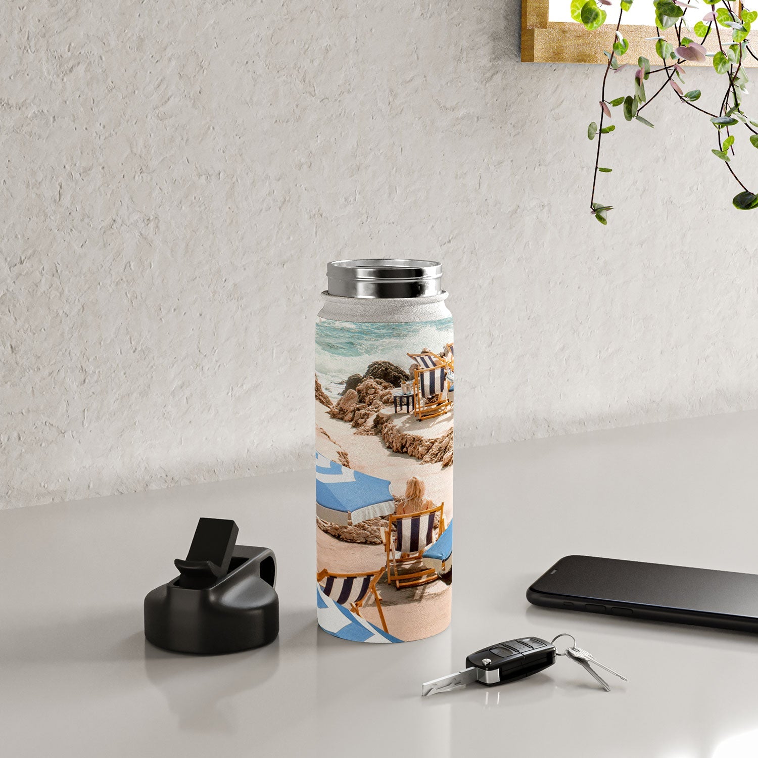Gal Design La Fontelina Beach Water Bottle